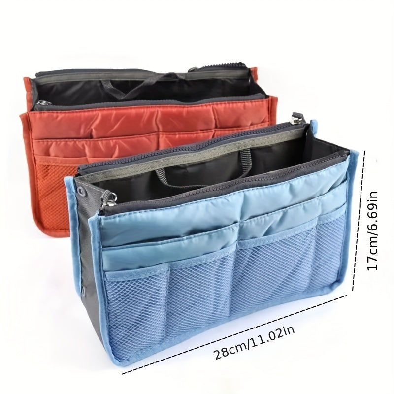 Large Capacity Portable Storage Bag Double layer Cosmetic Bag Foldable Organizer