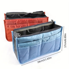 Large Capacity Portable Storage Bag Double layer Cosmetic Bag Foldable Organizer