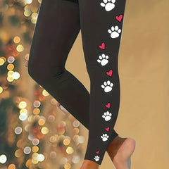  Casual Leggings Elastic High Rise High Stretch Leggings