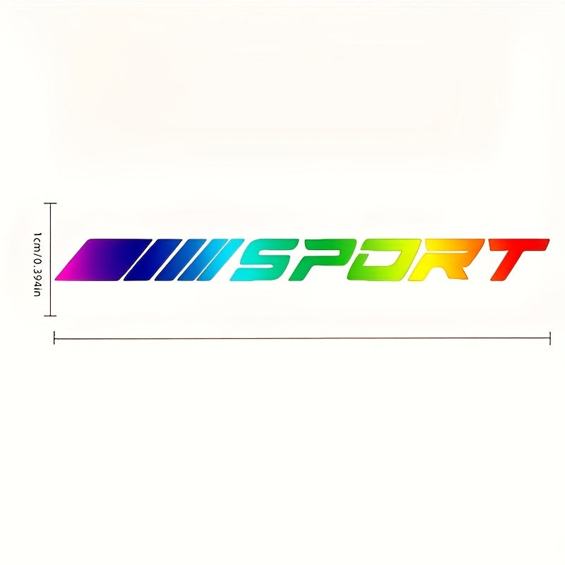 4pcs Multicolour Sport Car Sticker Decal