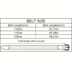 Men's Leather Belt Alloy Automatic Buckle Business Suit Waist Strap