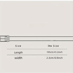 Vintage PU Belt Jeans Pants Belts Solid Unisex Casual Belt