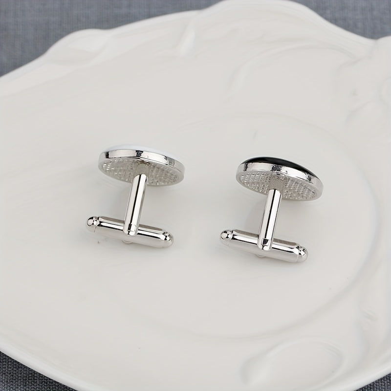 Alloy Dripping Oil Cuff Nails Cufflinks for Men