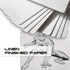 80pcs Blank Poker Size Cards Linen Finish Double Sided Index Flash DIY Game