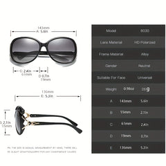 Large Oval Sunglasses For Women Fox Charm Gradient Glasses