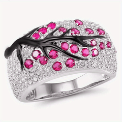 Tree Of Life Zircon Ring For Women & Girls