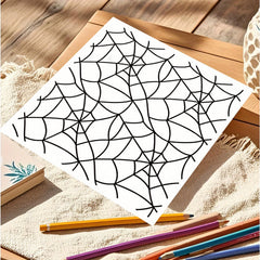 Geometric Shadows Coloring Book with Hidden Pigments