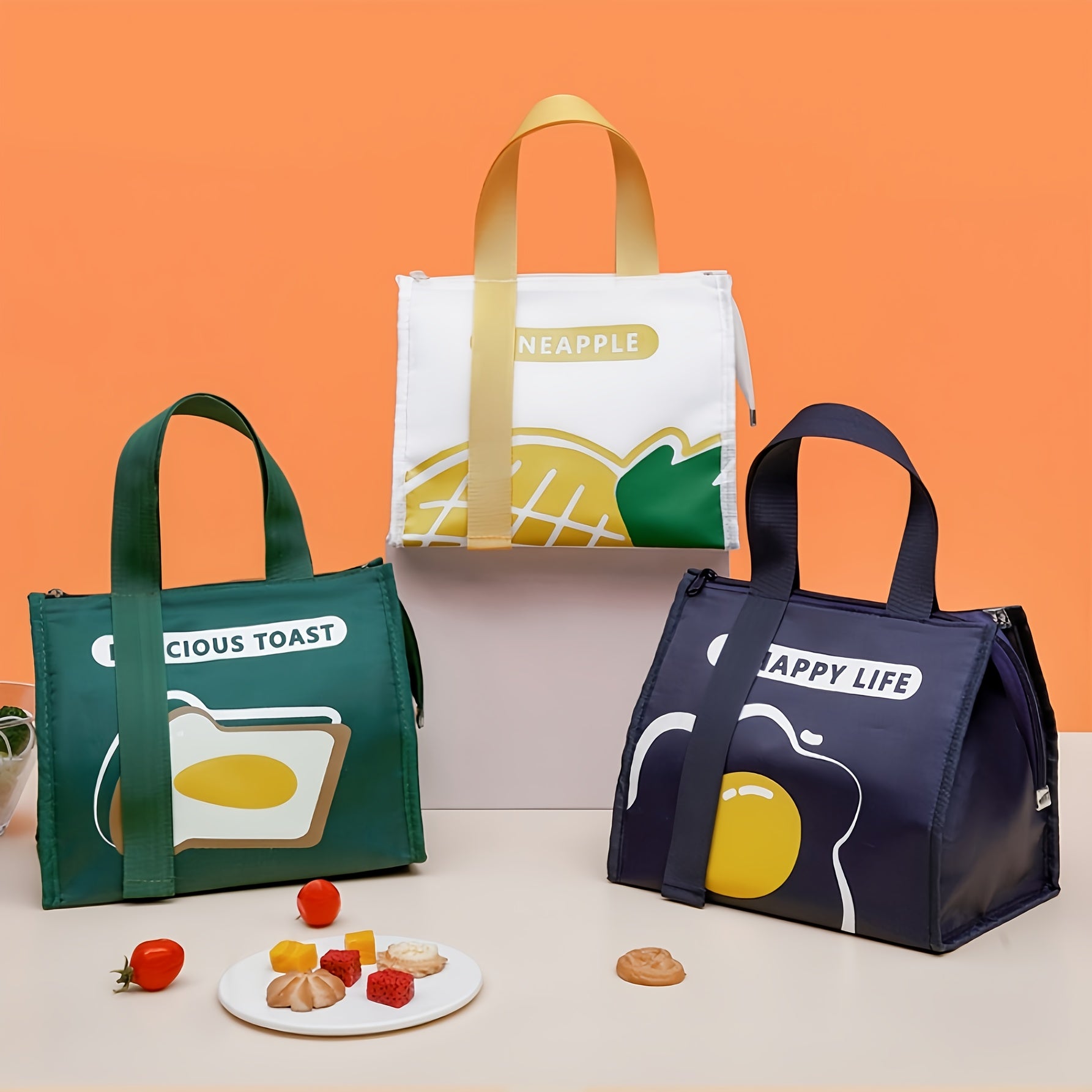 Large Capacity Insulated Bag Waterproof Bento Bag