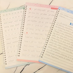 Hengshui Font English Practice Notebook for Middle School Students - Green Cover