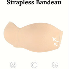 Strapless Bandeau Bra Soft Push-Up Everyday Lingerie