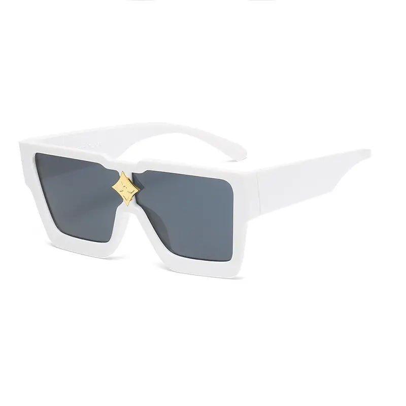 Retro Big Frame Star Sunglasses UV400 Square