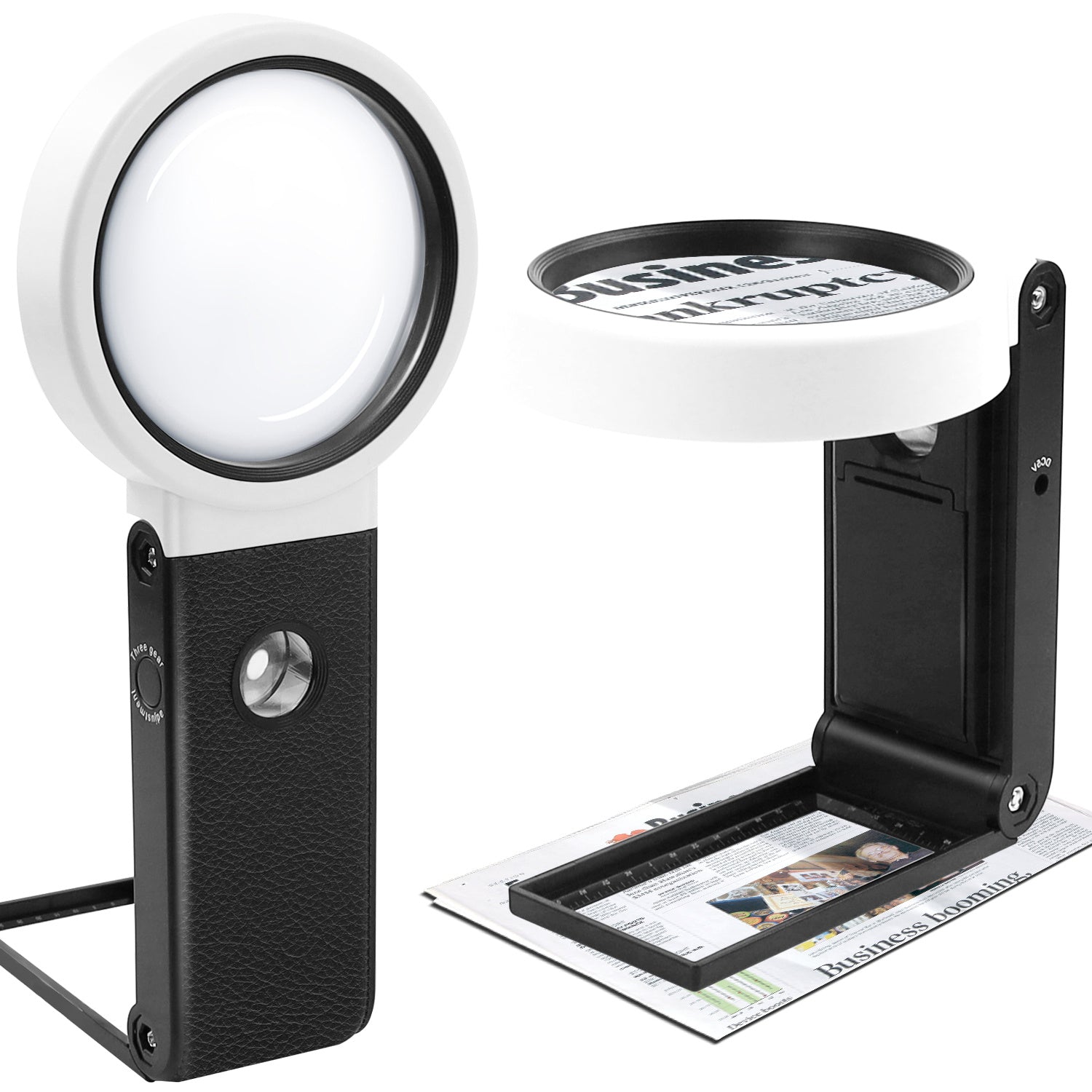 LED Lighted Magnifier Portable Magnifying Glass
