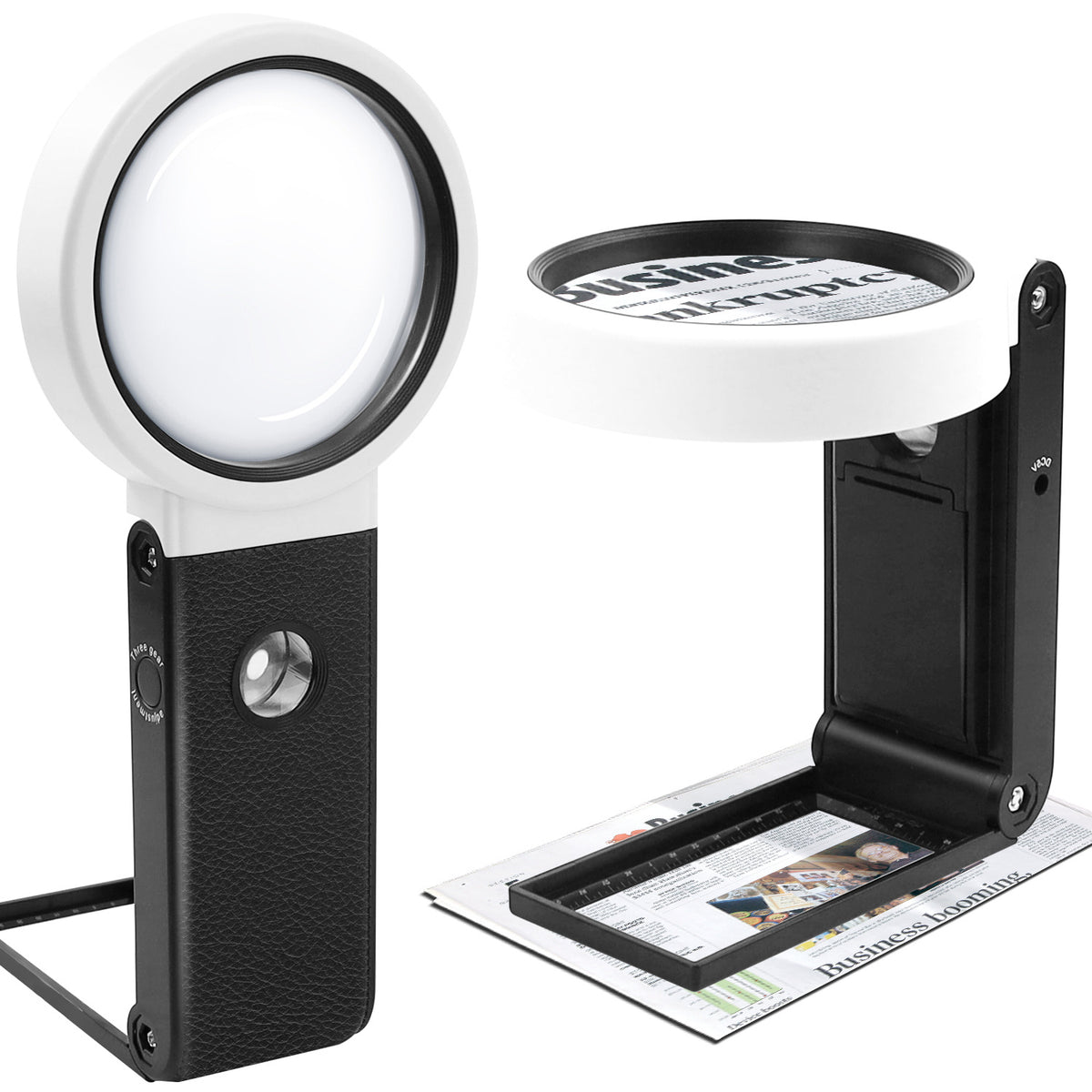 LED Lighted Magnifier Portable Magnifying Glass