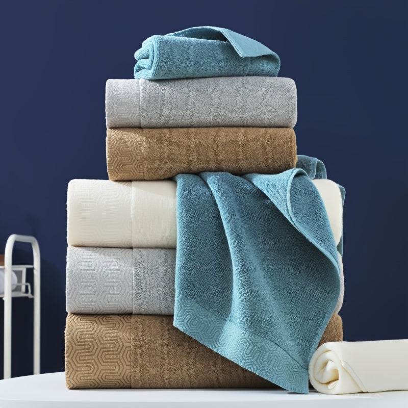 Soft Absorbent Bath Towel 55x27.6-inch Solid Thick Cotton Bathroom Towel