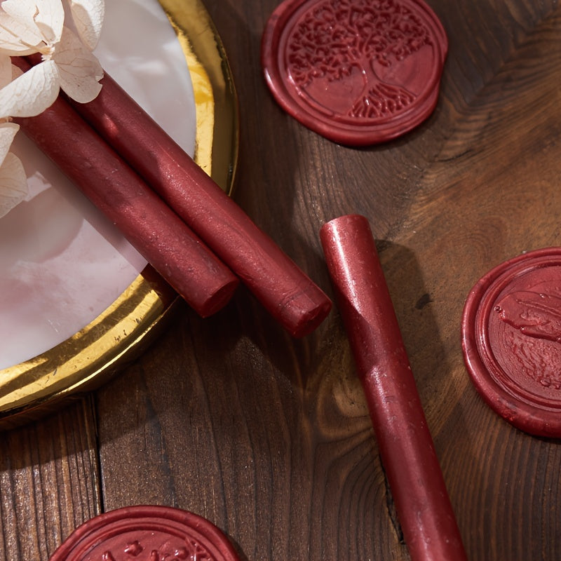 Red Wax Stick for DIY Hobbies and Sealing - 70 Character Limit