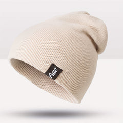 Warm Knitted Slouchy Beanie Solid Skull Cap Unisex Knit Hat