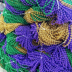 3pcs Multicolor Beaded Party Necklaces for Women & Men
