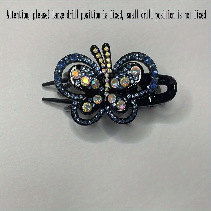 Colorful Hollow Butterfly Hair Clip Rhinestone Hairpin Headwear