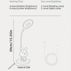 Kids Cartoon LED Lamp Rechargeable Eye Protection