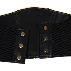 Womens Lace Up Corset Belt Wide Elastic Waist Belt