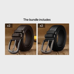 Men's Pin Buckle Work & Business Belt for Dad & Husband