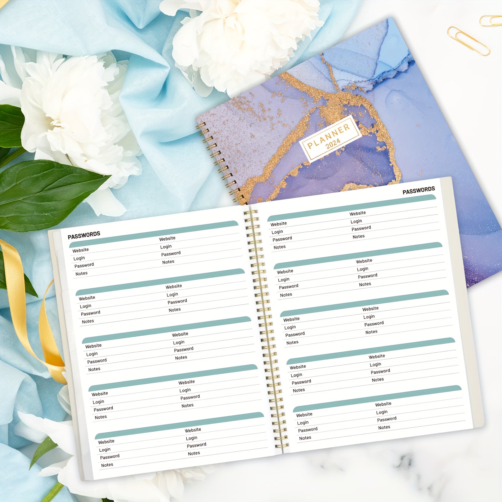 2022 Monthly Planner with Tabs, 12 Months, Wire Binding, Holidays, 22 x 27