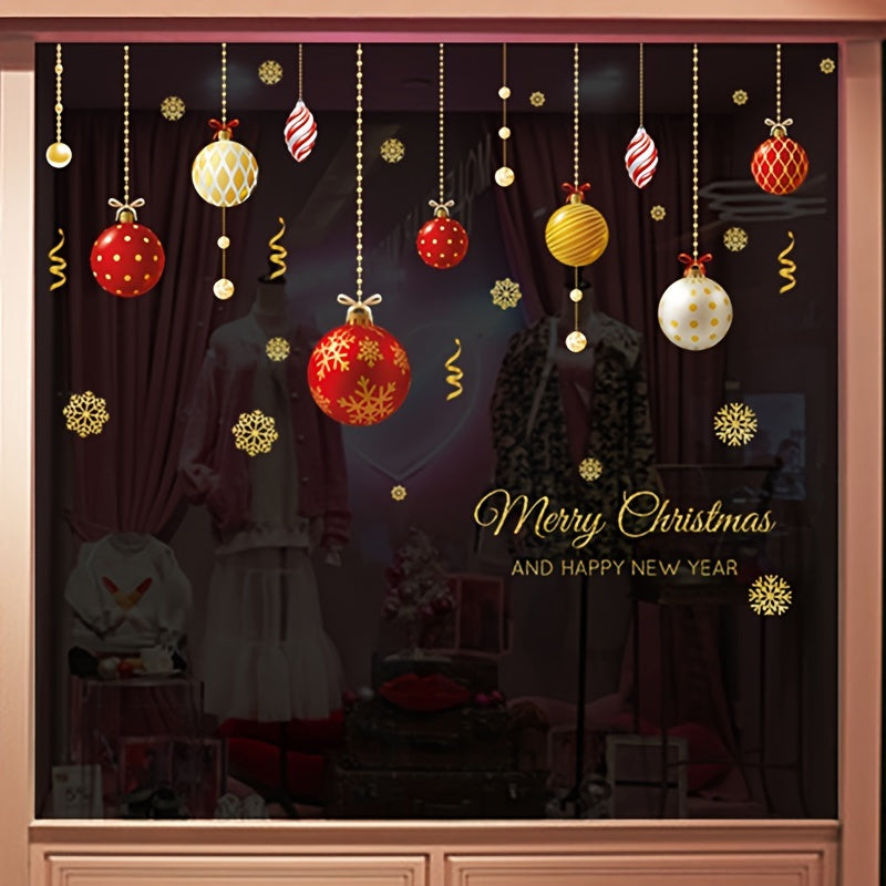 Christmas Window Sticker DIY Christmas Ball Decorations