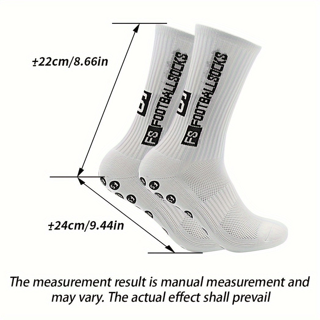 5 Pairs Non-Slip Mid-Calf Football Socks