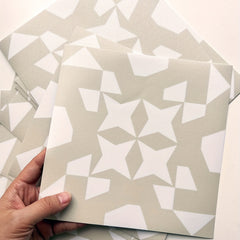Moroccan Yellow Mosaic Tile Look Peel and Stick Floor Tile Set
