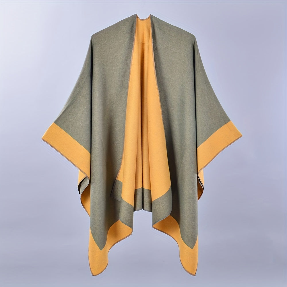 Double Large Shawl Classic Cashmere Tassel Warm Cape Scarf Blanket Wraps