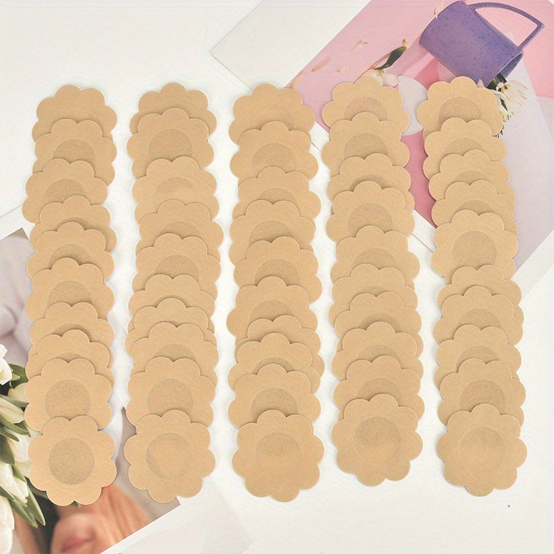 100 Pcs Nipple Covers Self Adhesive Anti-convex Pasties Women's Lingerie