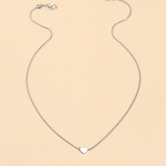 Love Heart Alloy Necklace For Women