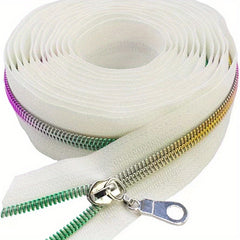 4.57m Antique Brass Nylon Coil Zippers By the Yard with Pulls