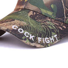 Men's Camouflage Baseball Cap with Rooster Embroidery