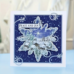 Snow Village Clear Stamp Silicone Stamp For Scrapbooking DIY Card Making