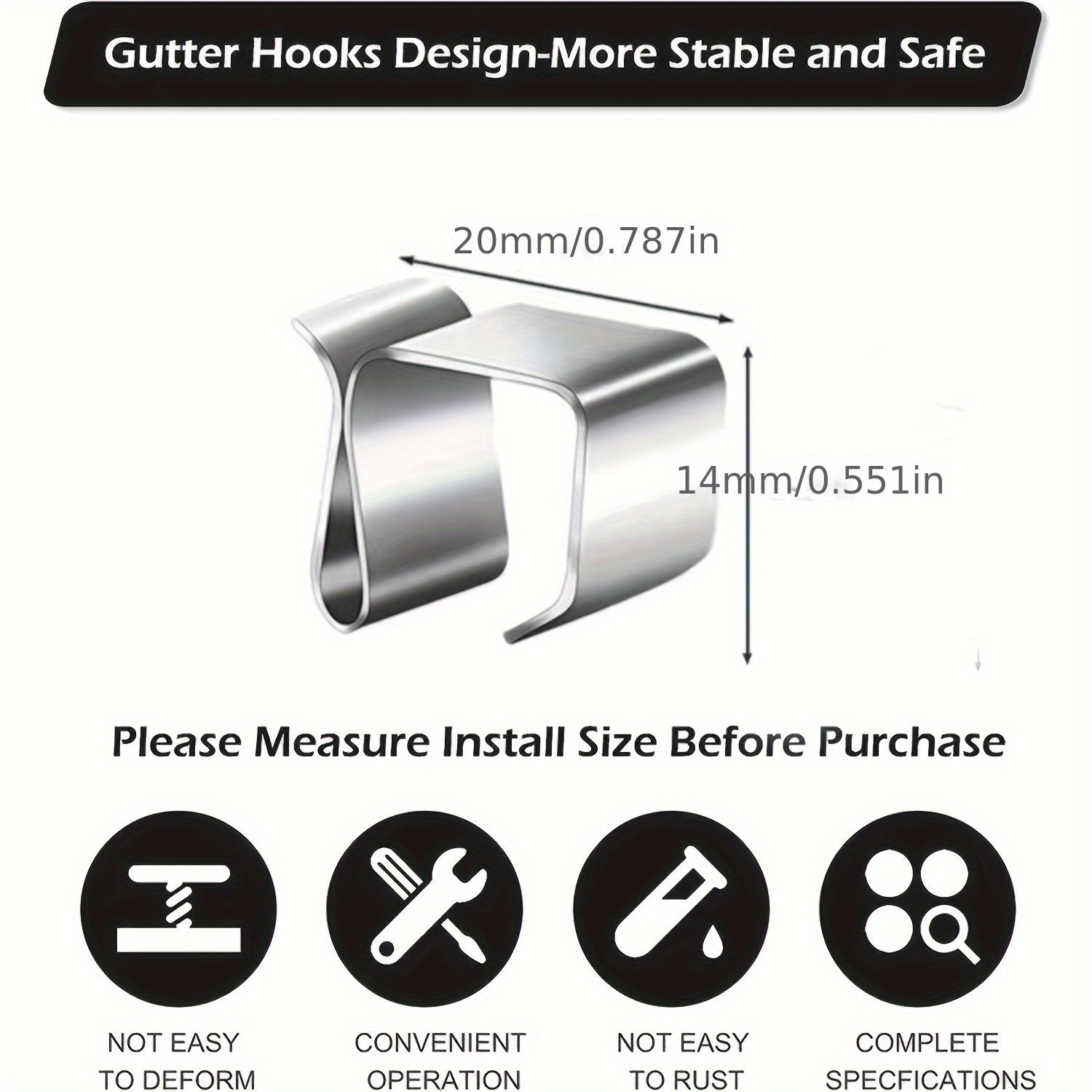 20pcs Christmas String Light Hook Outdoor Clip for Holiday Decoration