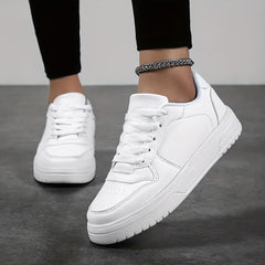 Heighten Skate Shoes Faux Leather Non Slip Sneakers