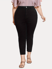  Casual Jeans High Rise Straight Leg Jeans With Pockets