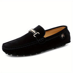 Women's Metal Decor Slip On Loafers Soft Sole Anti skid Shoes