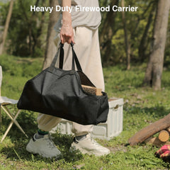 Durable Firewood Storage Bag for Camping Indoor Outdoor Use