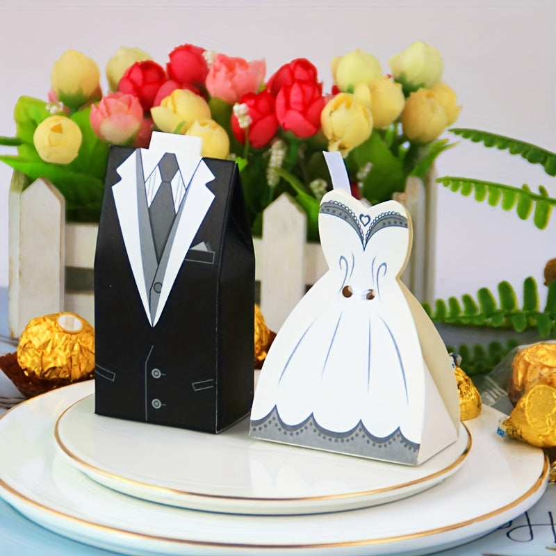 20pcs Wedding Candy Box High end Wedding Suit Candy Box Creative Wedding