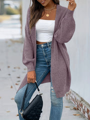 Vintage Open Front Cardigan Long Sleeve Sweater