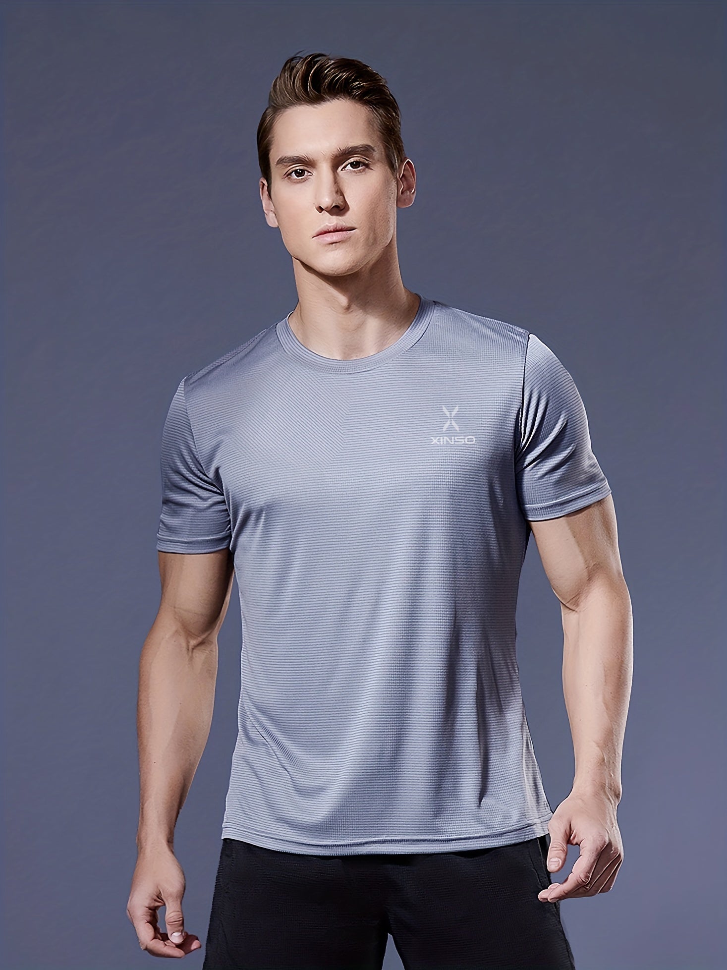 Men's Solid Ultralight Quick Dry Sport T Shirt