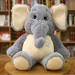 Large Gray Elephant Plush Stuffed Animal Toy Soft Durable Perfect Gift