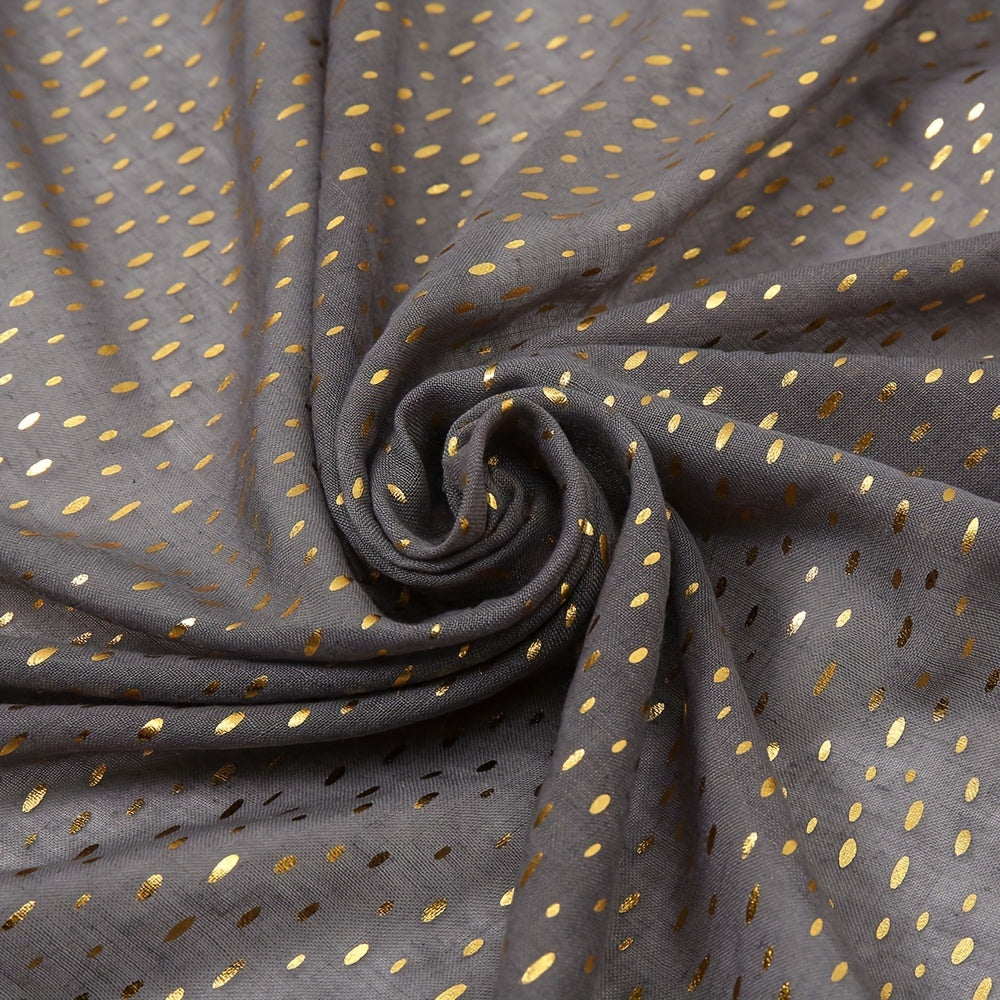 Hot Stamping Hijab Cotton Tassel Scarf Head Wrap
