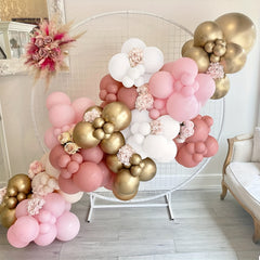 Boho Blush Balloon Garland Arch Set - 141pcs - Bridal Shower Decor
