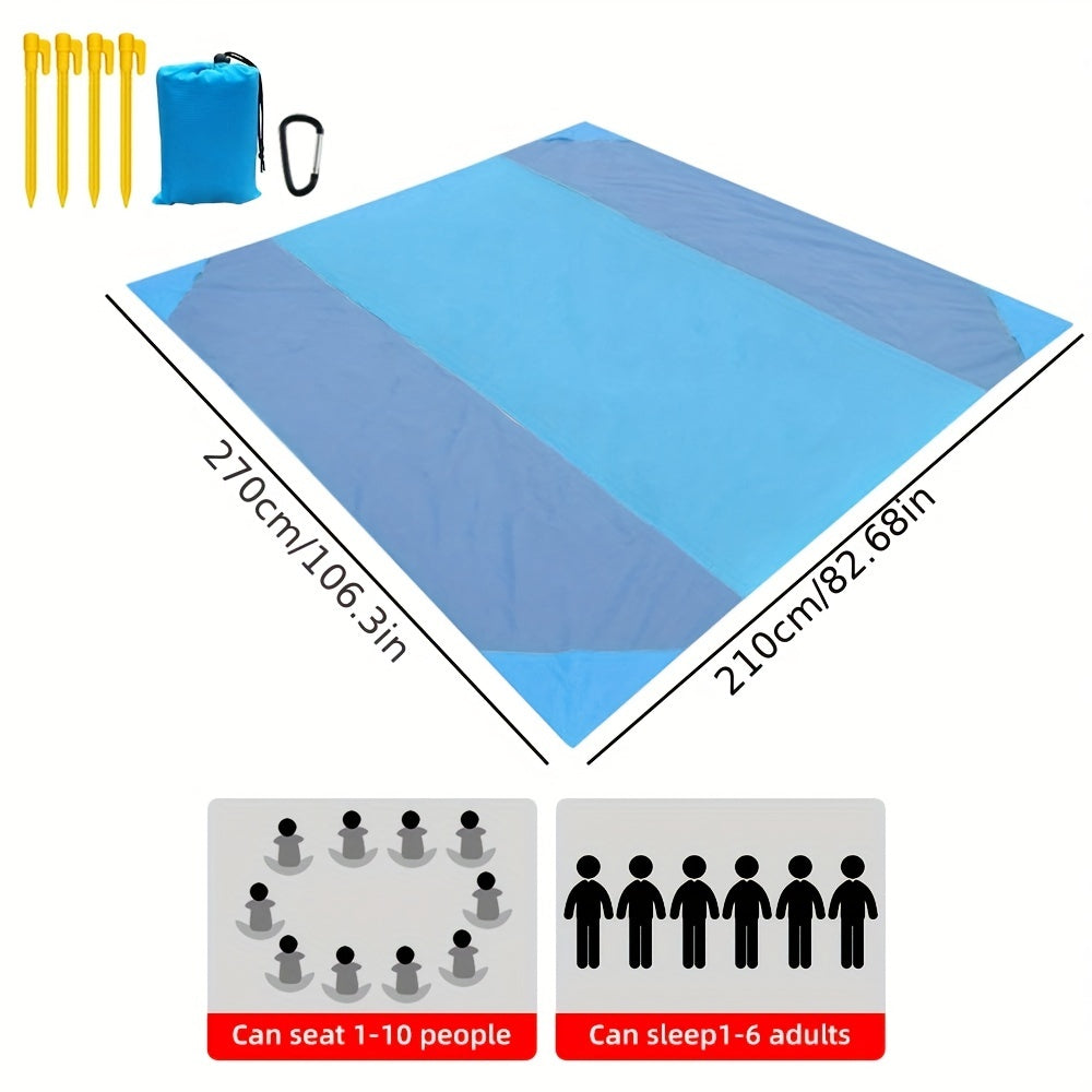 Waterproof Beach Mat Extra Large Outdoor Camping Mat Sandproof Portable