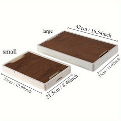 Wooden Cover Storage Bin With Portable Handle