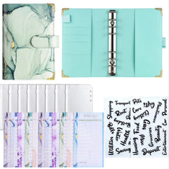 Budget Binder Cash Envelopes Set Pink Purple Green Gray