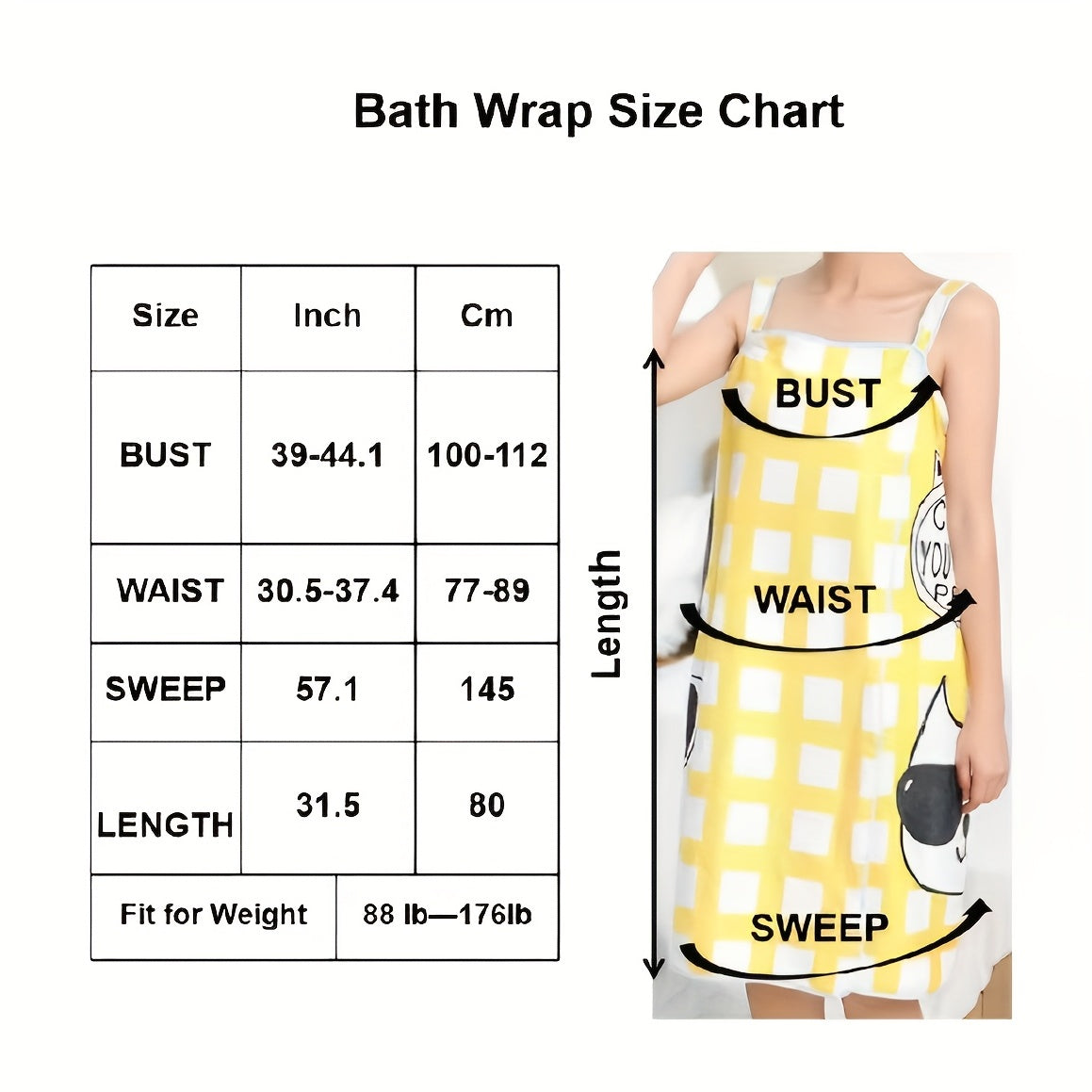 Cartoon Animal Pattern Bath Towel - Microfiber Bath Skirt for Adults